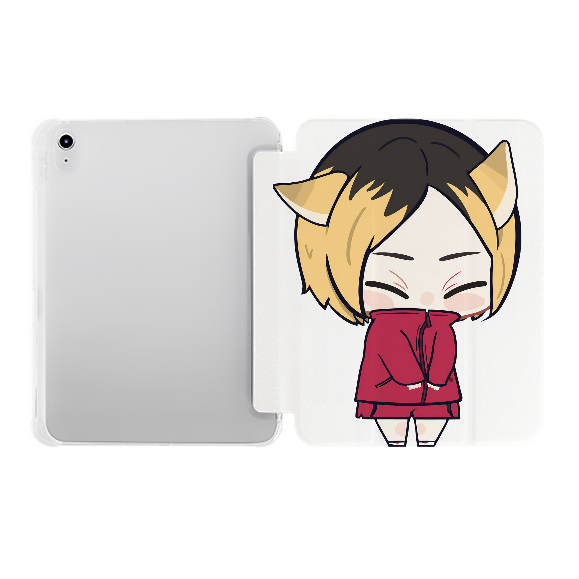 （画像用） ハイキュー!! Haikyu!! IPad ケース ペン収納付き 三つ折りスタンド PUレザー×シリコン 対応機種9.5/10.5/10.9インチ